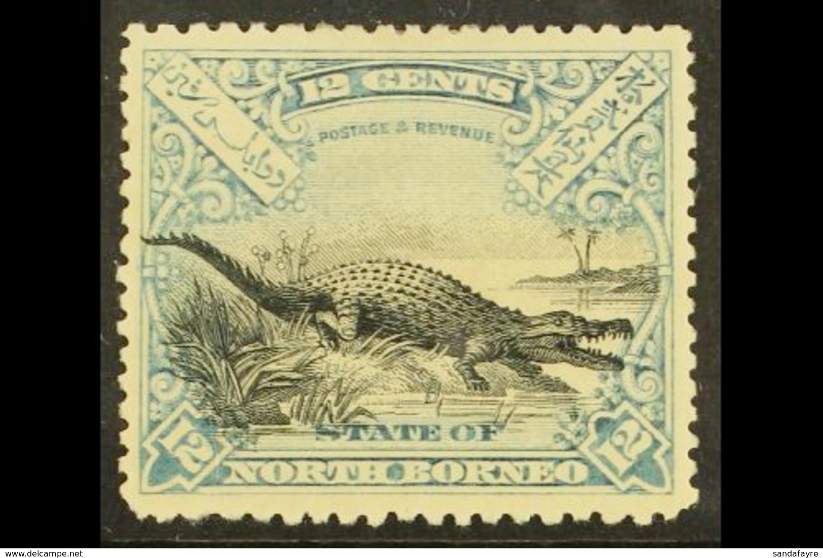 1897-1902 12c Black & Dull Blue, SG 106, Very Fine Mint For More Images, Please Visit Http://www.sandafayre.com/itemdeta - Borneo Septentrional (...-1963)