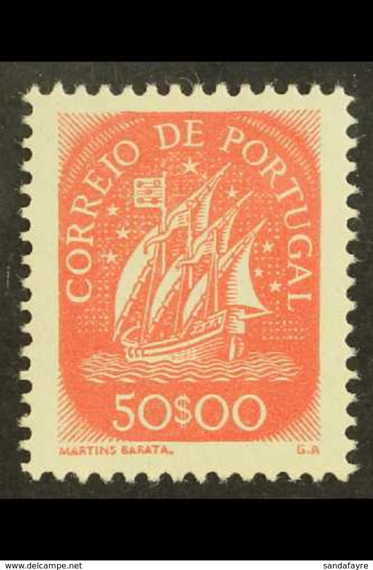 1943-49 50E Red Caravel, Mi 662, Af 633, Very Fine Mint For More Images, Please Visit Http://www.sandafayre.com/itemdeta - Otros & Sin Clasificación