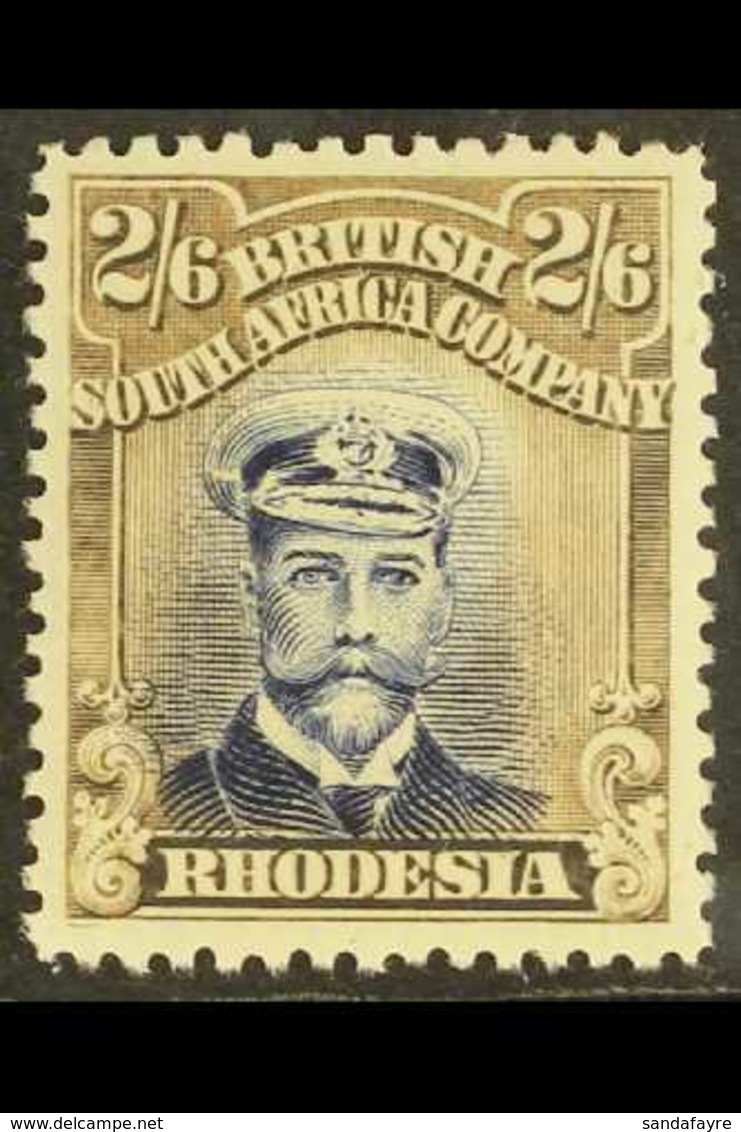 1922-24 2s6d Violet-blue And Grey-brown "Admiral", Head Die III, Perf 14, SG 303, With Head Shifted To The Left, Very Fi - Other & Unclassified