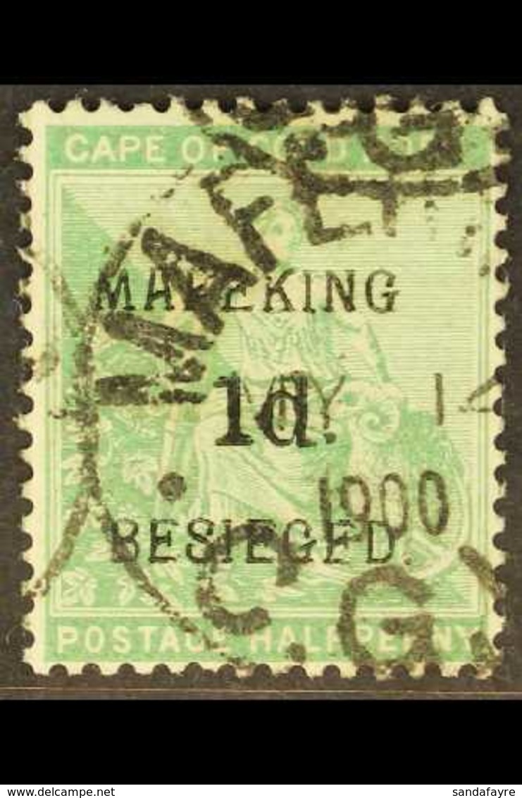 MAFEKING SIEGE 1900 1d On ½d Green Of Cape Of Good Hope, SG 1, Fine Used With May 14th Cds. For More Images, Please Visi - Unclassified