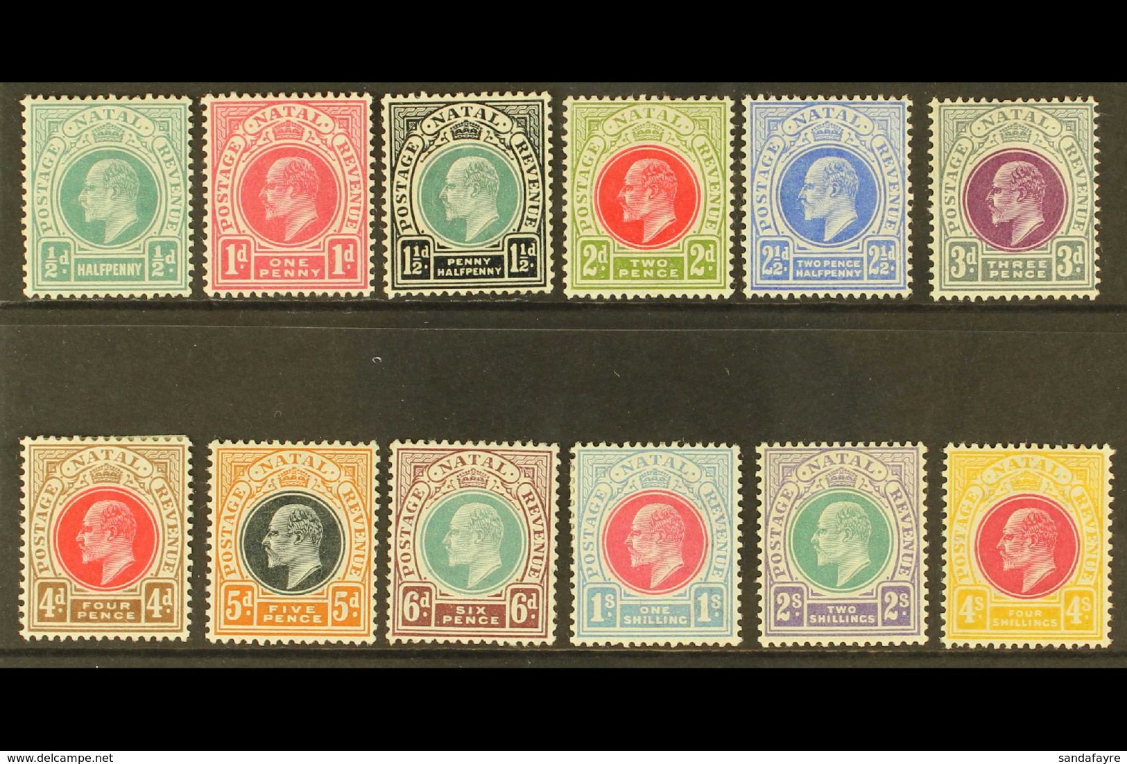 NATAL 1902-03 Set To 4s (less 2s.6d), SG 127/139, Very Fine Mint. (12 Stamps) For More Images, Please Visit Http://www.s - Non Classificati
