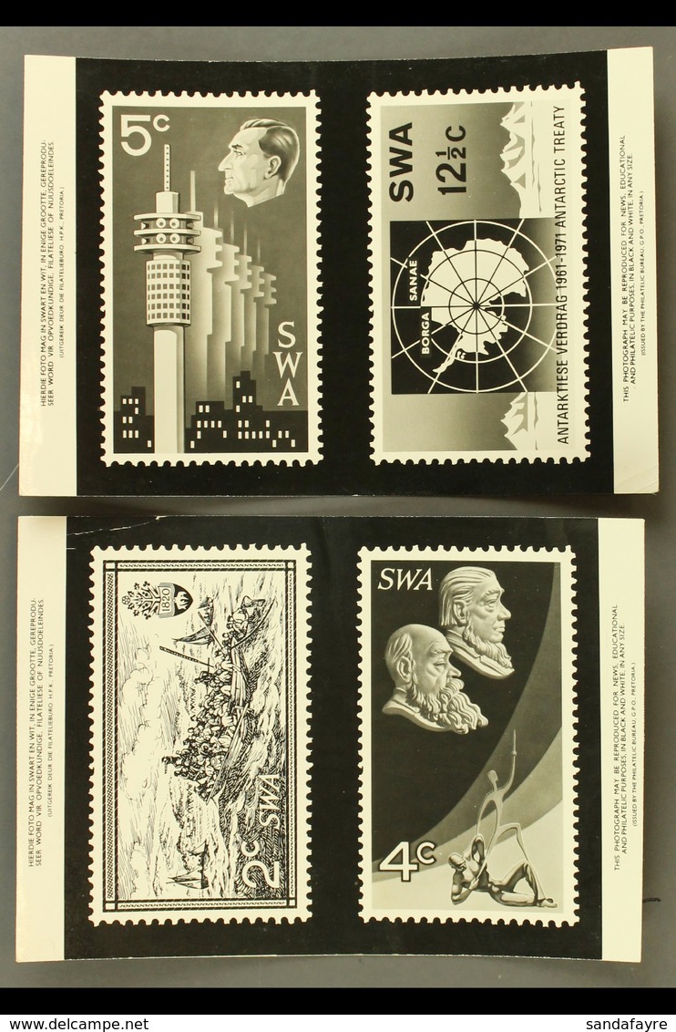 1971 PUBLICITY PHOTOGRAPHS - Two Black & White Photos For "Interstex" Exhibition, Antarctic Treaty & 10th Anniversary Of - África Del Sudoeste (1923-1990)