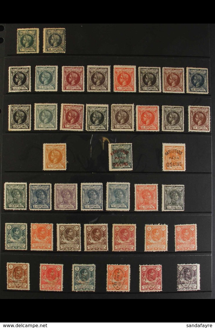 SPANISH GUINEA 1902-49 ALL DIFFERENT MINT COLLECTION Presented On Stock Pages With Mant "Top" Values, Includes 1902 5c A - Andere & Zonder Classificatie