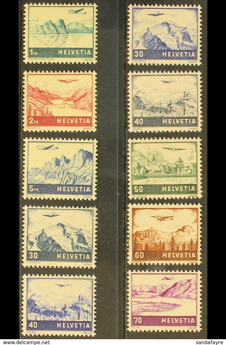 1941-48 Air Complete Set (SG 415/22,  Michel 387/94 & 506/07), Never Hinged Mint, Fresh. (10 Stamps) For More Images, Pl - Other & Unclassified