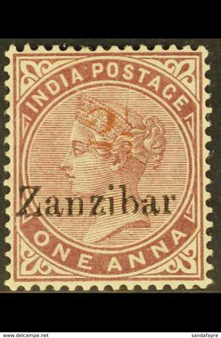 1898 2½ On 1a Plum, SG 34, Fine Mint.  For More Images, Please Visit Http://www.sandafayre.com/itemdetails.aspx?s=629905 - Zanzibar (...-1963)