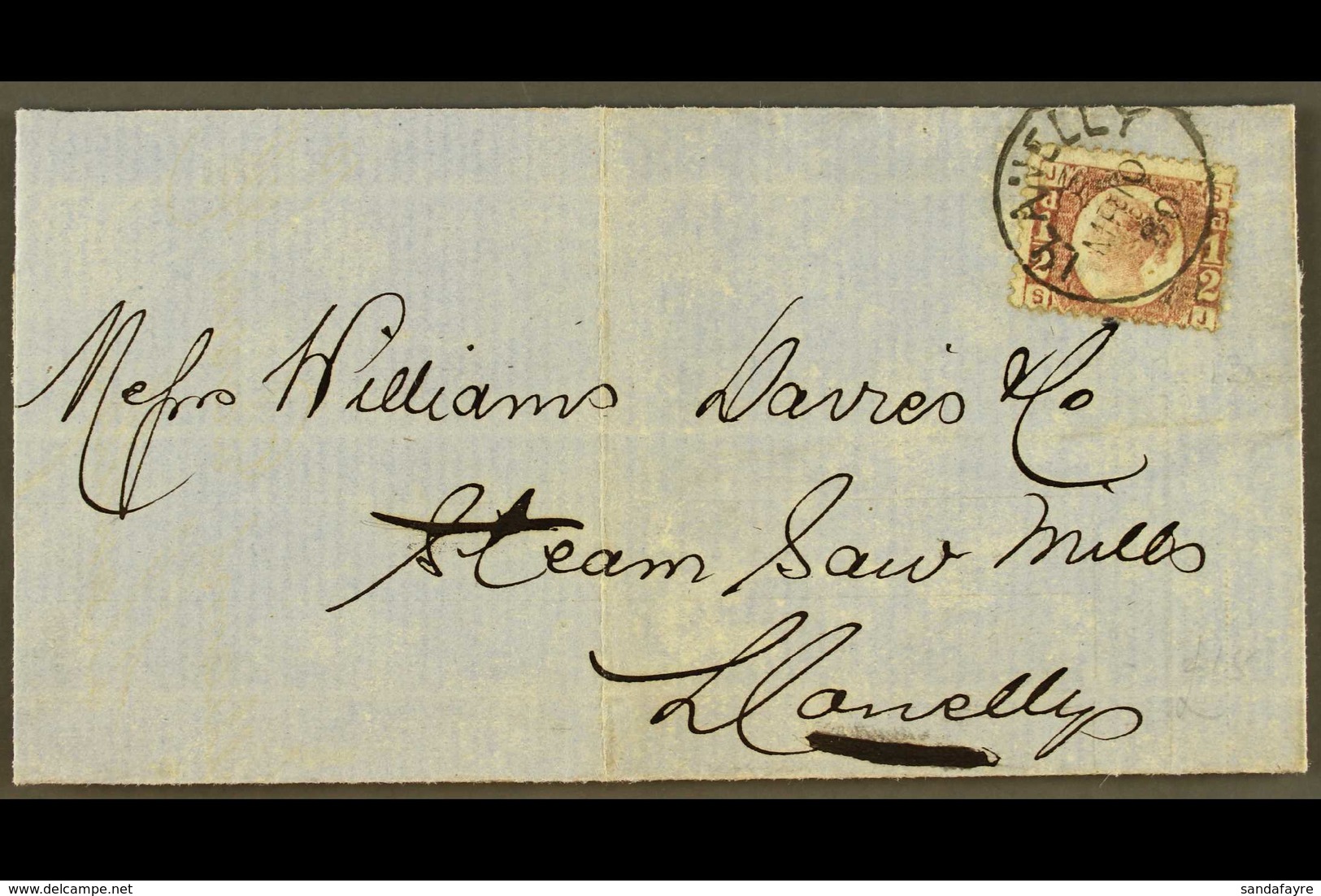 1880 Consignment Note to The Steam Saw Mills, Llanelly, From Local Llangennech Collieries, Details Coal Delivery Via Gre - Otros & Sin Clasificación