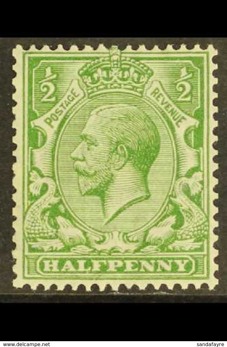 1913 ½d Bright Green, Wmk Multiple Royal Cypher, SG 397, Good Perfs, Never Hinged Mint. For More Images, Please Visit Ht - Ohne Zuordnung