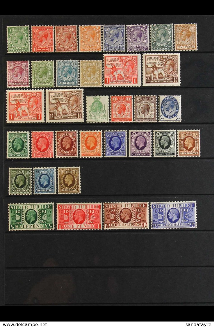 1924-35 NEVER HINGED MINT GROUP OF SETS Incl. 1924-6 Wmk Block Cypher Definitives Set, 1924-25 Empire Exhibition Sets, 1 - Unclassified