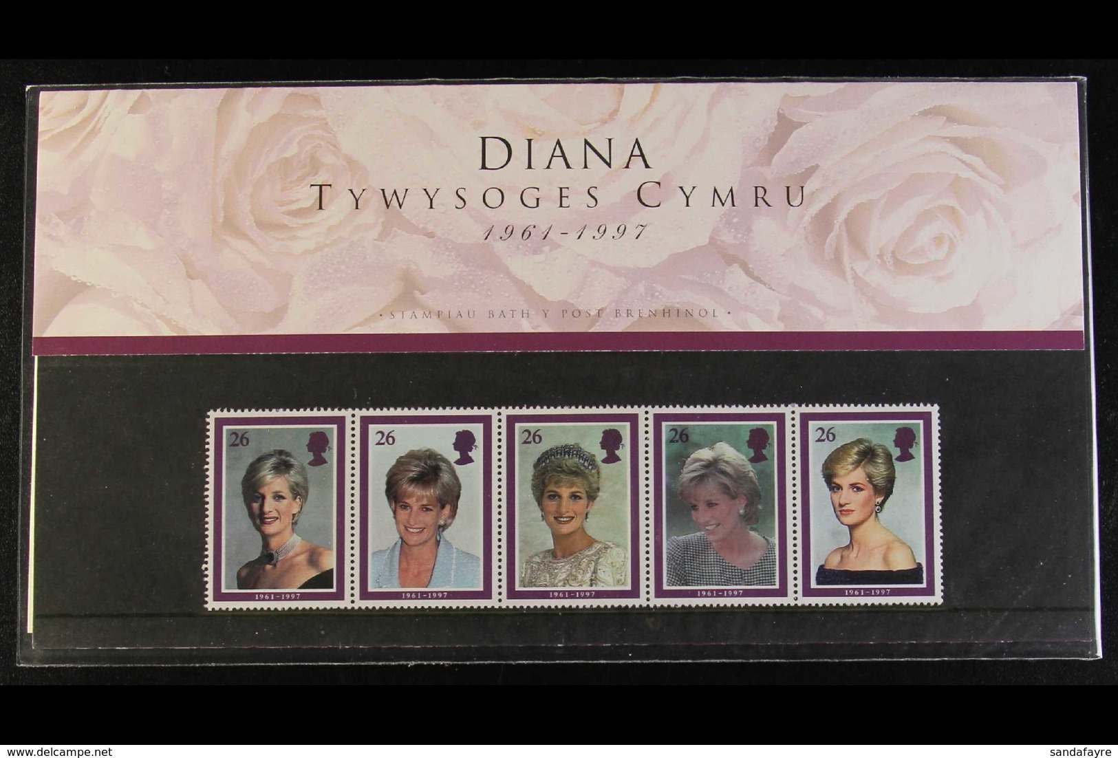 1998 Princess Diana Complete Set In WELSH LANGUAGE Special Presentation Pack, Superb Never Hinged Mint. For More Images, - Altri & Non Classificati