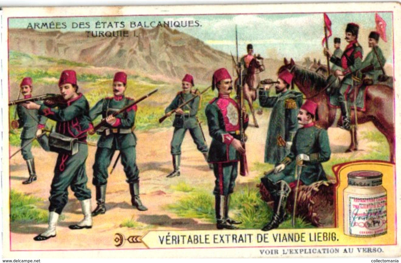 0983  Liebig 6 Cards- C1910 Armies In The Balkan States-Etats Baltaniques-Serbie-Montenegro-Bulgarie-Turquie-Roumanie - Liebig