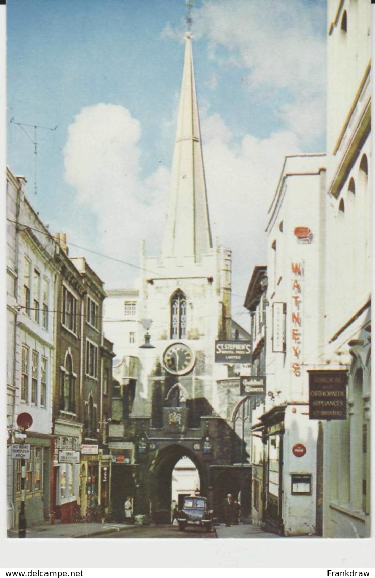 Postcard - Churches - St. John's Church And City Gate, Bristol - Unused  Good Plus - Unclassified