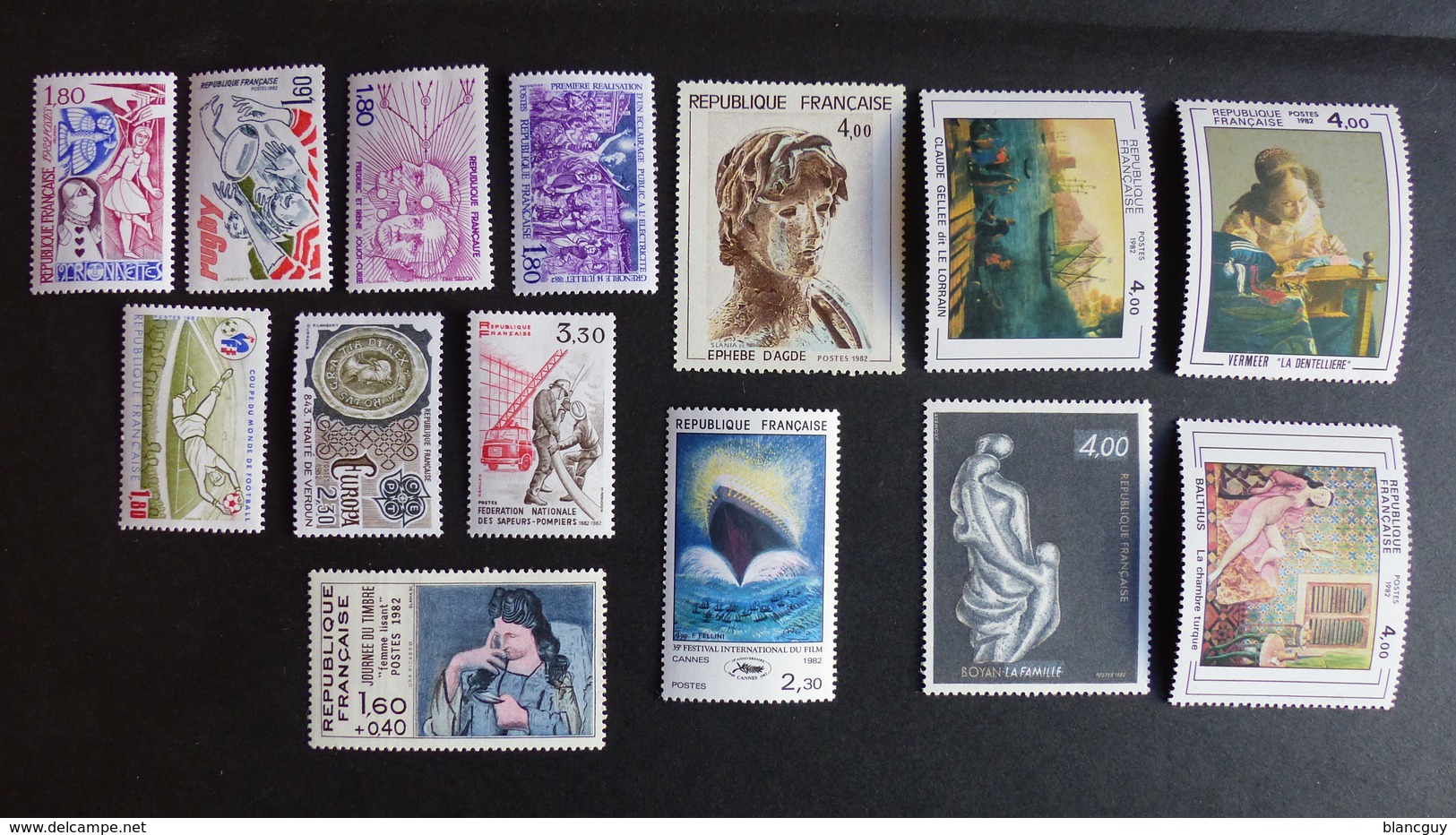 FRANCE - Année 1982 - 38 Timbres ** Neufs Sans Charnière Différents - Vrac (max 999 Timbres)