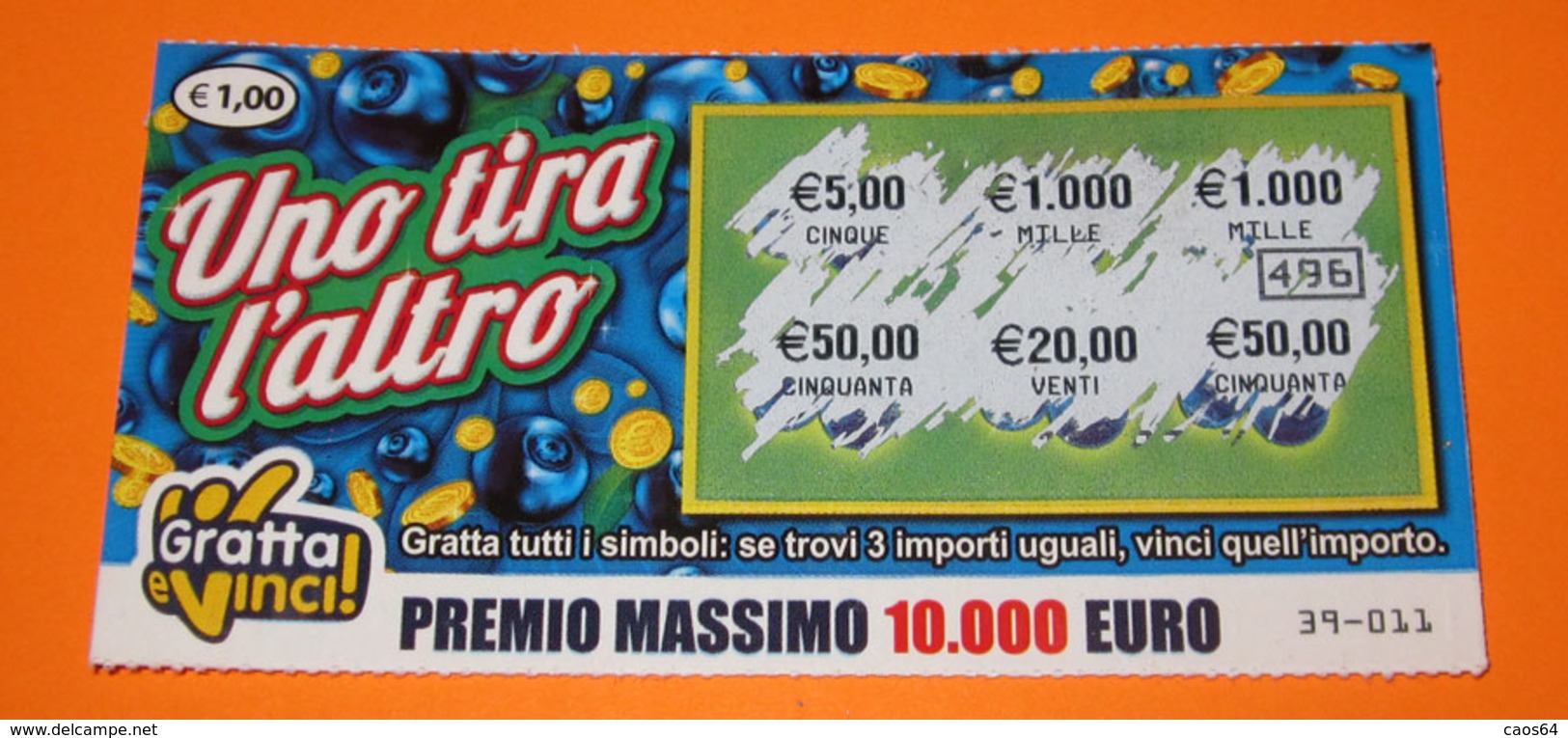 GRATTA E VINCI UNO TIRA L'ALTRO - Billets De Loterie