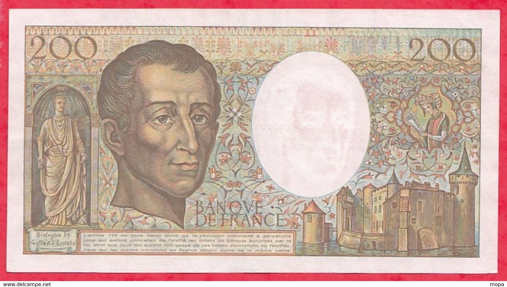 200 Francs "Montesquieu" 1986 ---XF/SUP+-Série F.041--AUCUN TROU D EPINGLE - 200 F 1981-1994 ''Montesquieu''