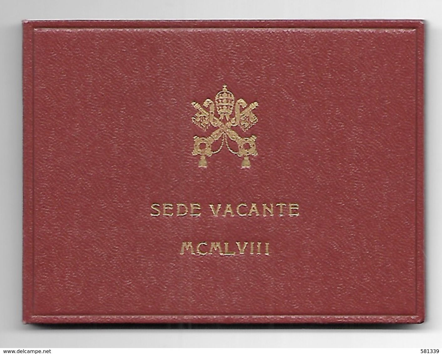 VATICANO SEDE VACANTE - 1958 - L. 500 Argento FDC , Con Astuccio Originale - Vatican