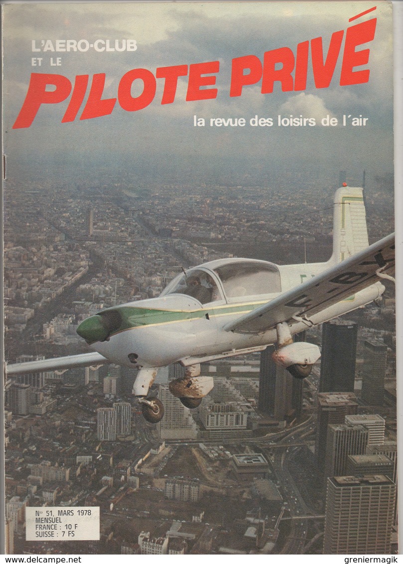 Revue L'aéro-club Et Le Pilote Privé N°51 Mars 1978 - L'hélicoptère - Lognes - Coulommiers - Nangis-les-Loges - Aviation