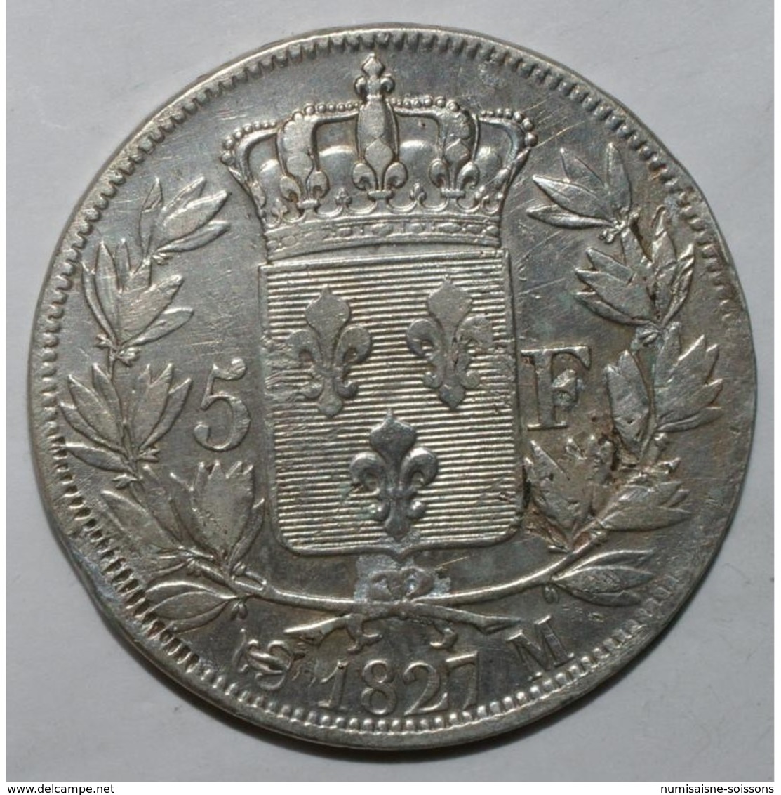 GADOURY 644 - 5 FRANCS 1827 M Toulouse CHARLES X 2nd TYPE - TB+ - KM 728 - - Autres & Non Classés