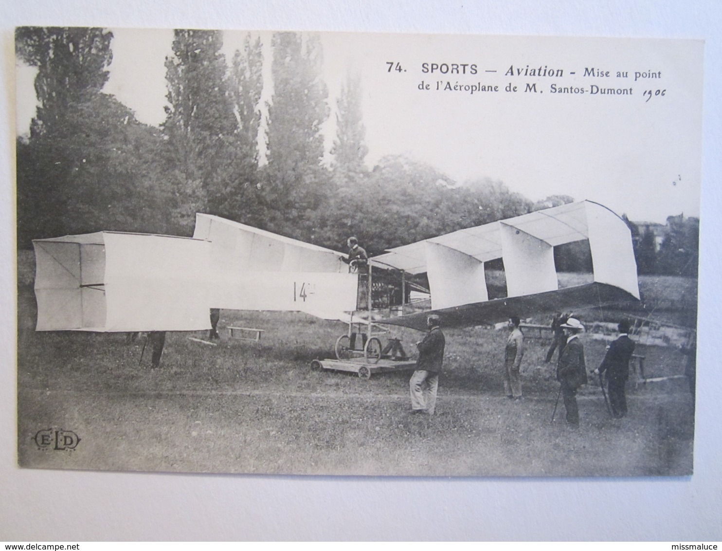 Sports Aviation Avion Aviation Mise Au Point De L'aéroplane De M Santos Dumont - ....-1914: Precursores