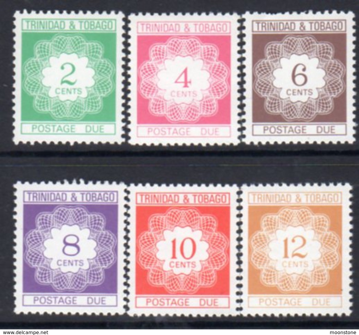 Trinidad & Tobago 1976-7 Postage Dues Set Of 6, MNH, SG D44/9 - Trinité & Tobago (...-1961)