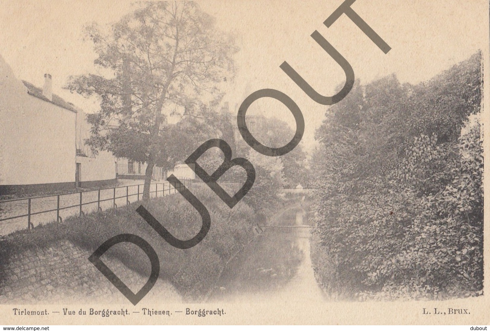 Postkaart-Carte Postale TIENEN/Tirlemont Vue Du Borchgracht - Zicht Op De Borggracht  (K34) - Tienen