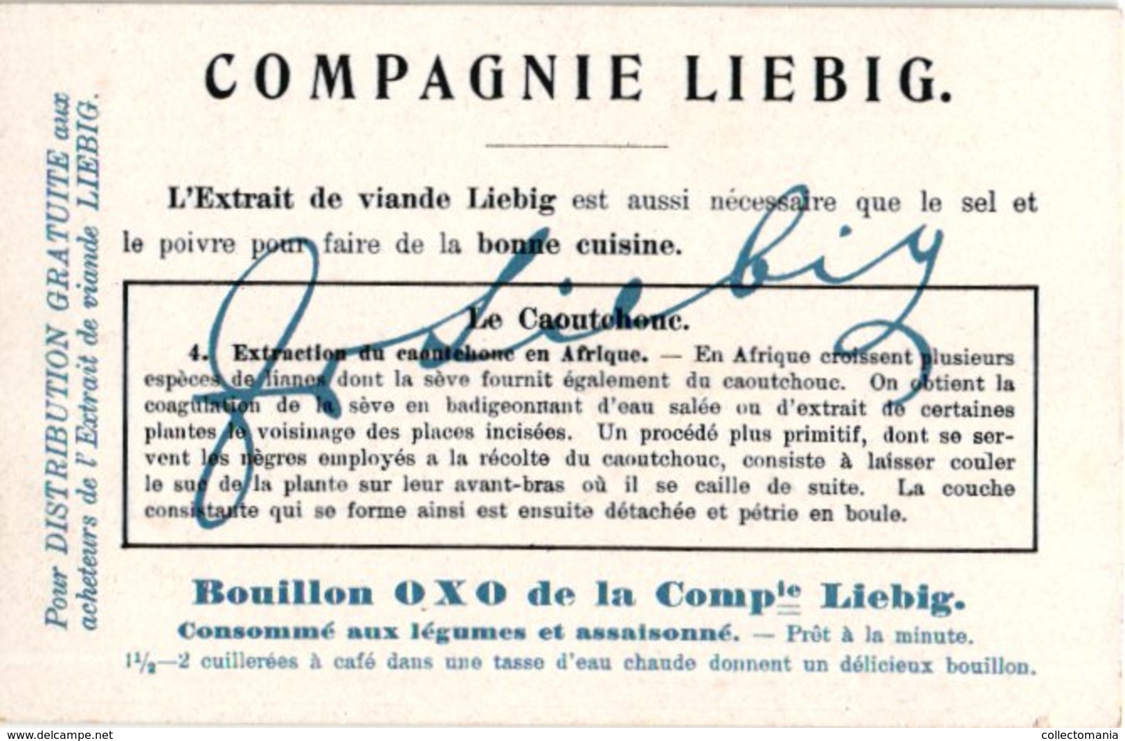0987  Liebig 6 Cards- C1910 Rubber-Le Caoutchouc-Balles-Incisiondes Arbres-Extraction du Caoutchouc Afrique