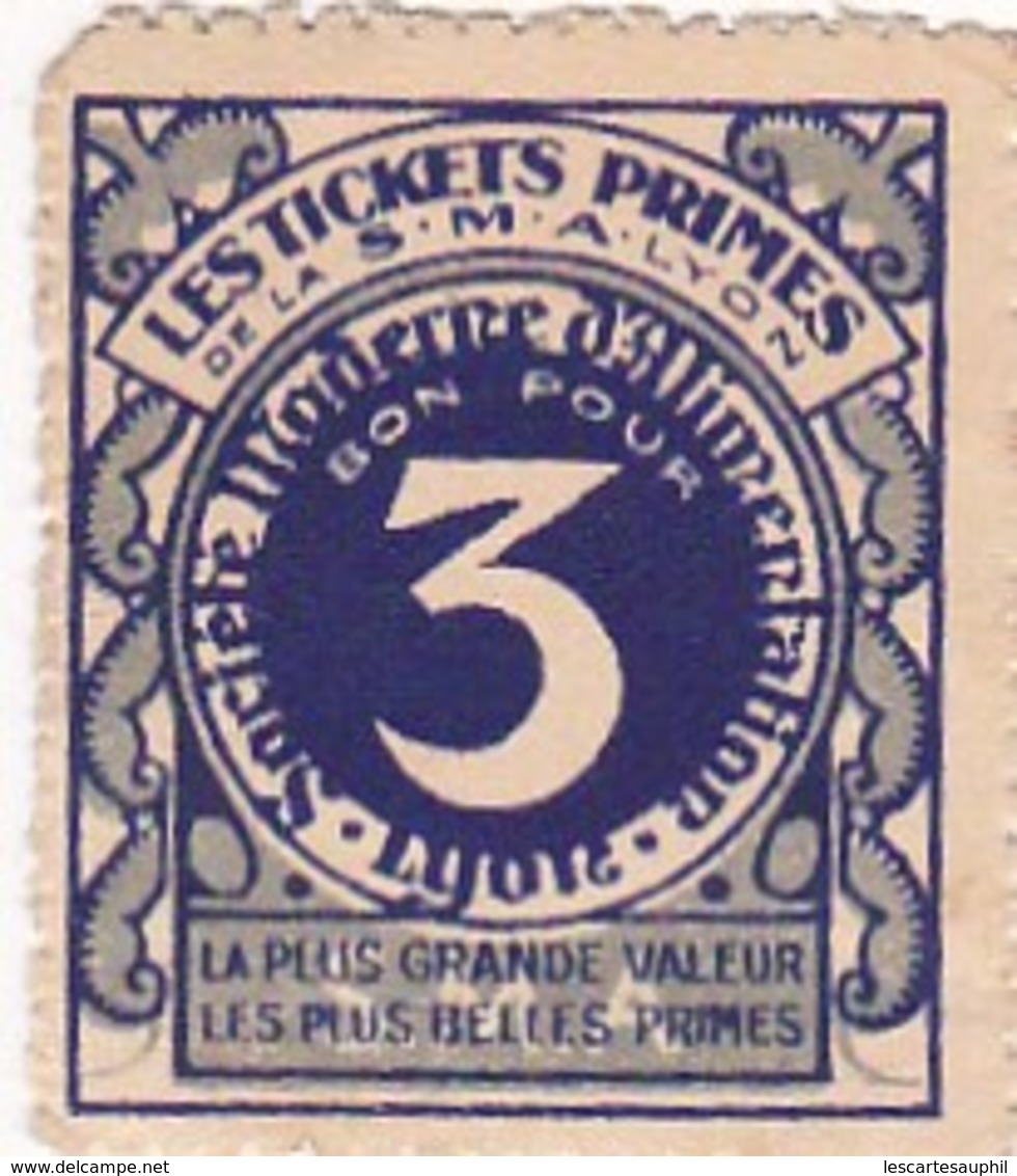 Lot  8 Monnaie De Nécessité "Les Tickets Primes Société  Moderne Alimentaire - Bon Pour 3 - 10 Et 1 - Bons & Nécessité