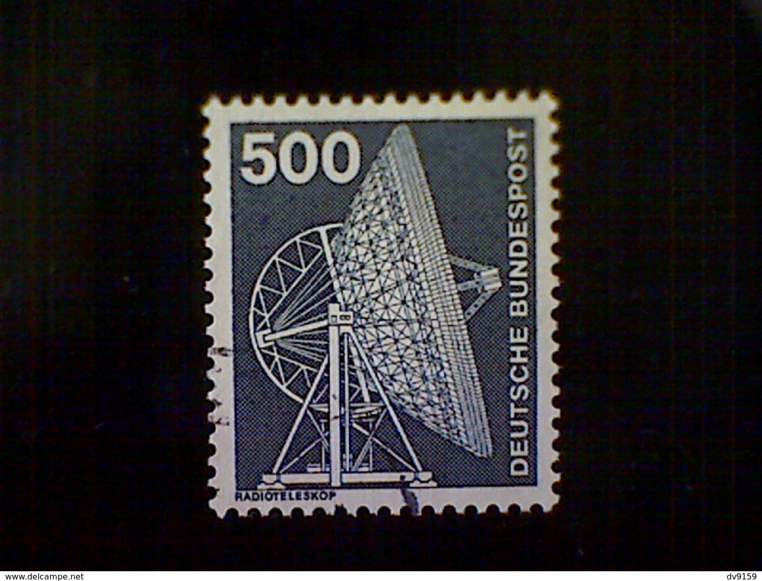 Germany, Scott #1192, Used (o), 1976, Effelsberg Radio Telescope, 500pfs, Slate Gray - Used Stamps