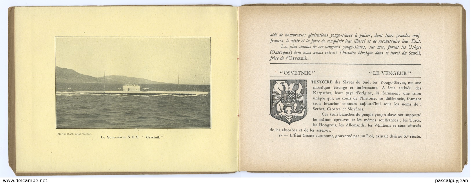 LIVRE D'OR DU SOUS-MARIN OSVETNIK - CHANTIERS DE LA LOIRE - 1901-1940