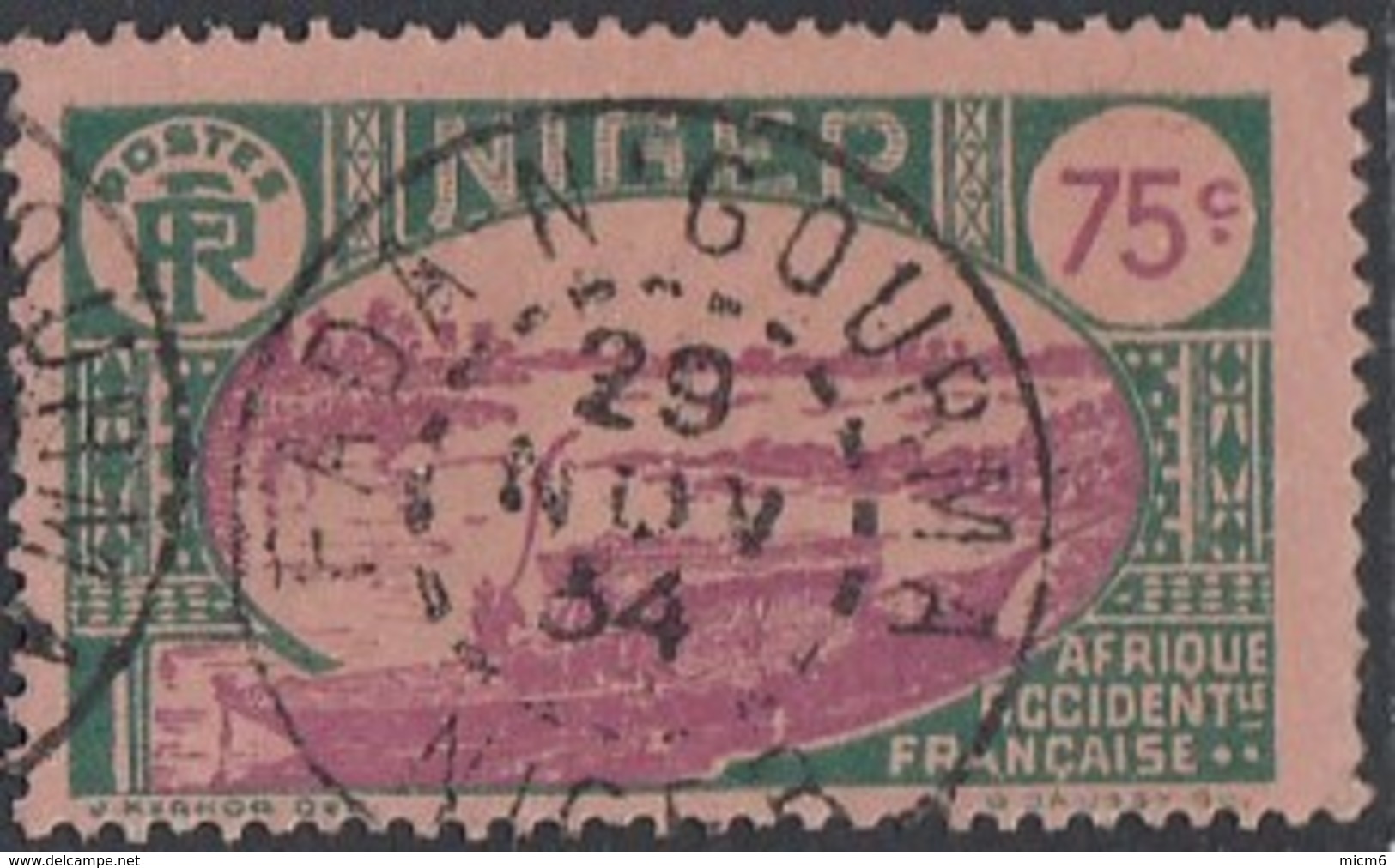 Niger - Fada N'Gourma / Niger Sur N° 43 (YT) N° 43 (AM). Oblitération De 1934. - Used Stamps