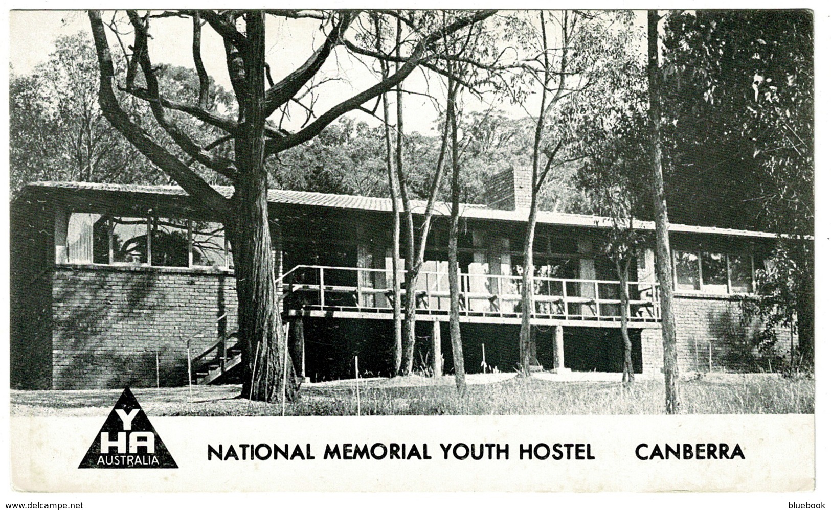 Ref 1260 - YHA Plain Back Card - National Memorial Youth Hostel - Canberra Australia - Canberra (ACT)