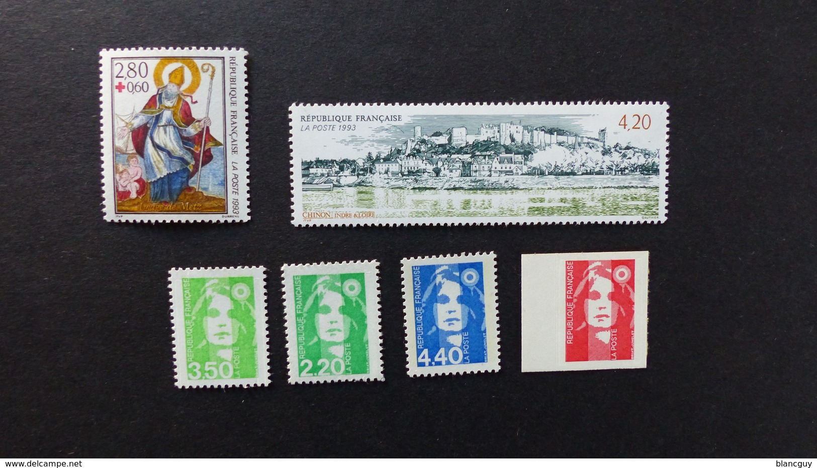 FRANCE - Année 1993 - 46 Timbres ** Neufs Sans Charnière Différents - Vrac (max 999 Timbres)