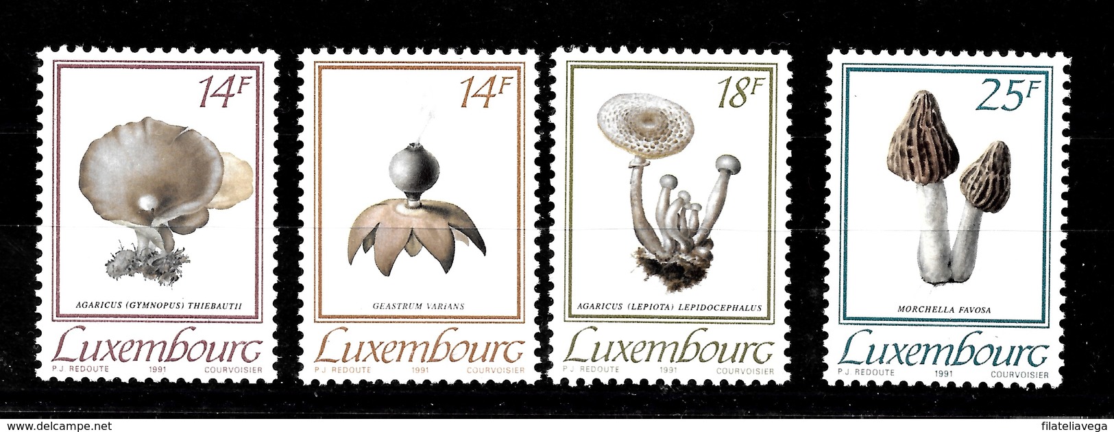 Serie De Luxemburgo Nº Yvert 1267/70 ** SETAS (MUSHROOMS) - Nuevos