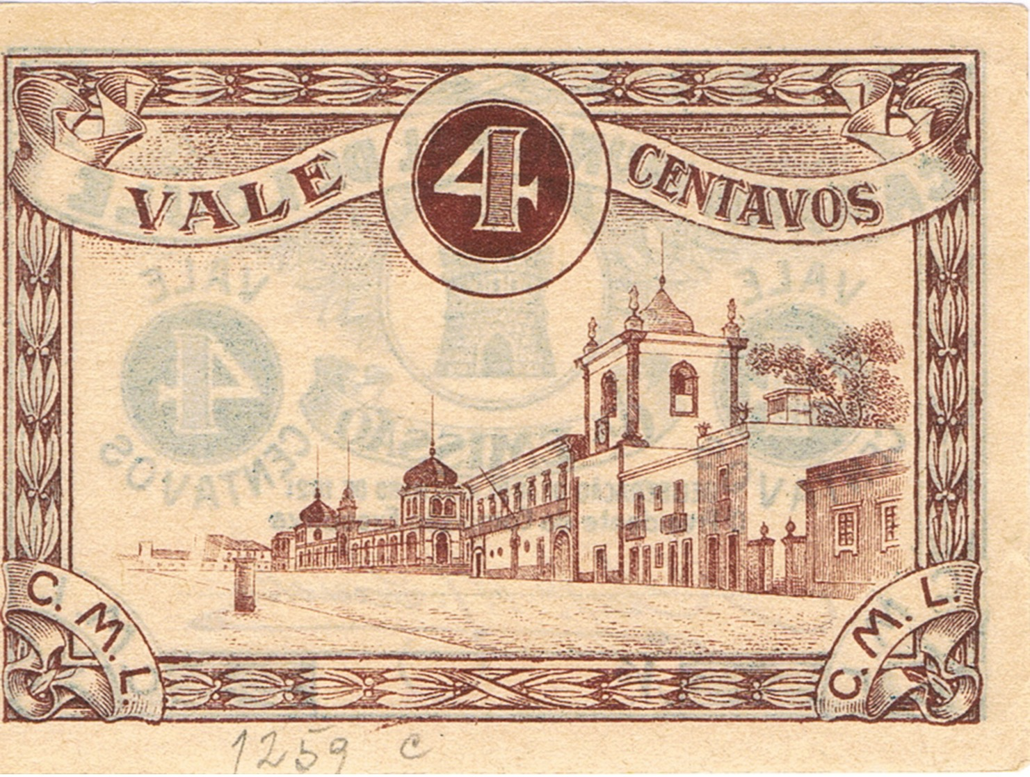 CÉDULA DA CÂMARA MUNICIPAL DE LOULÉ -4 CENTAVOS - Portugal