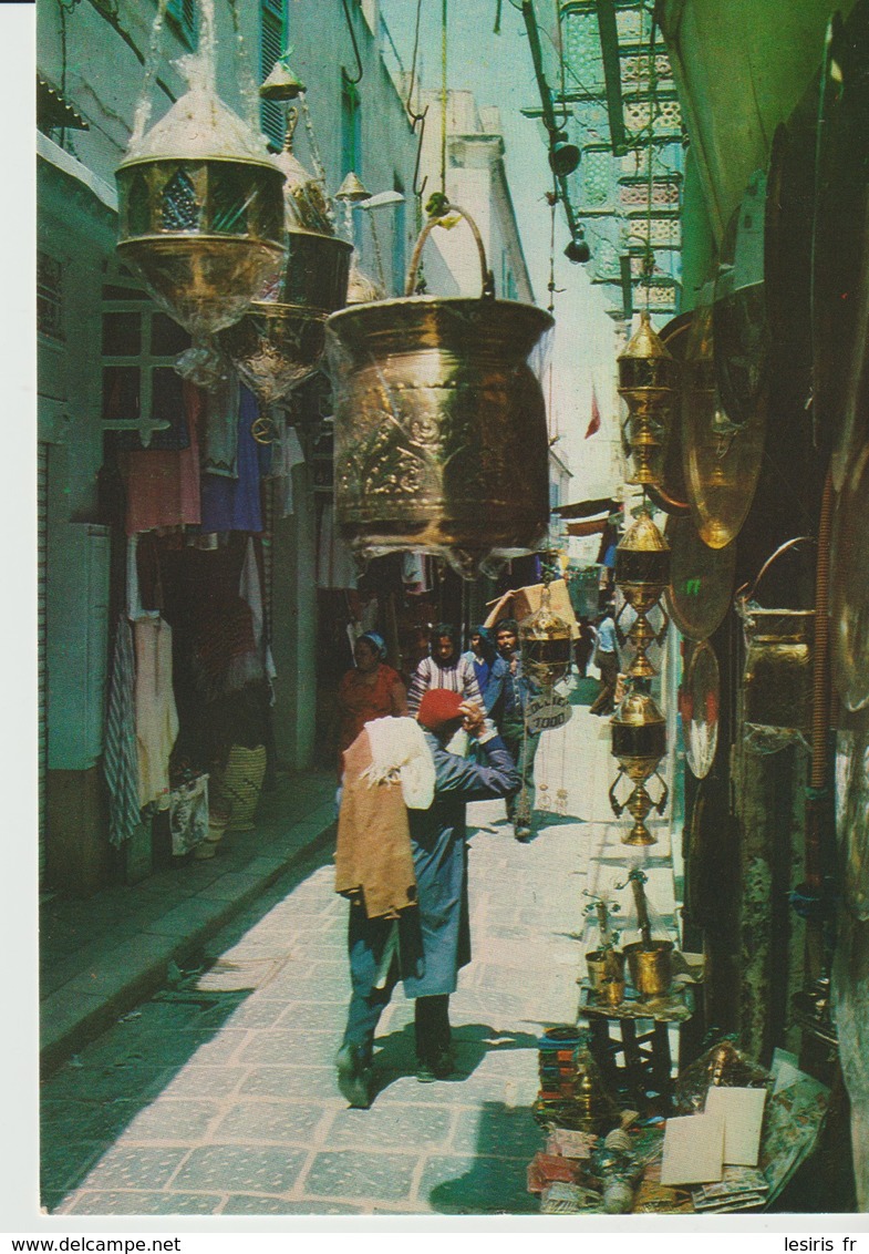 CP - PHOTO - RÉPUBLIQUE TUNISIENNE - TUNIS - LES SOUKS - EDICHEM - H. ISMAIL - 1026 - Túnez