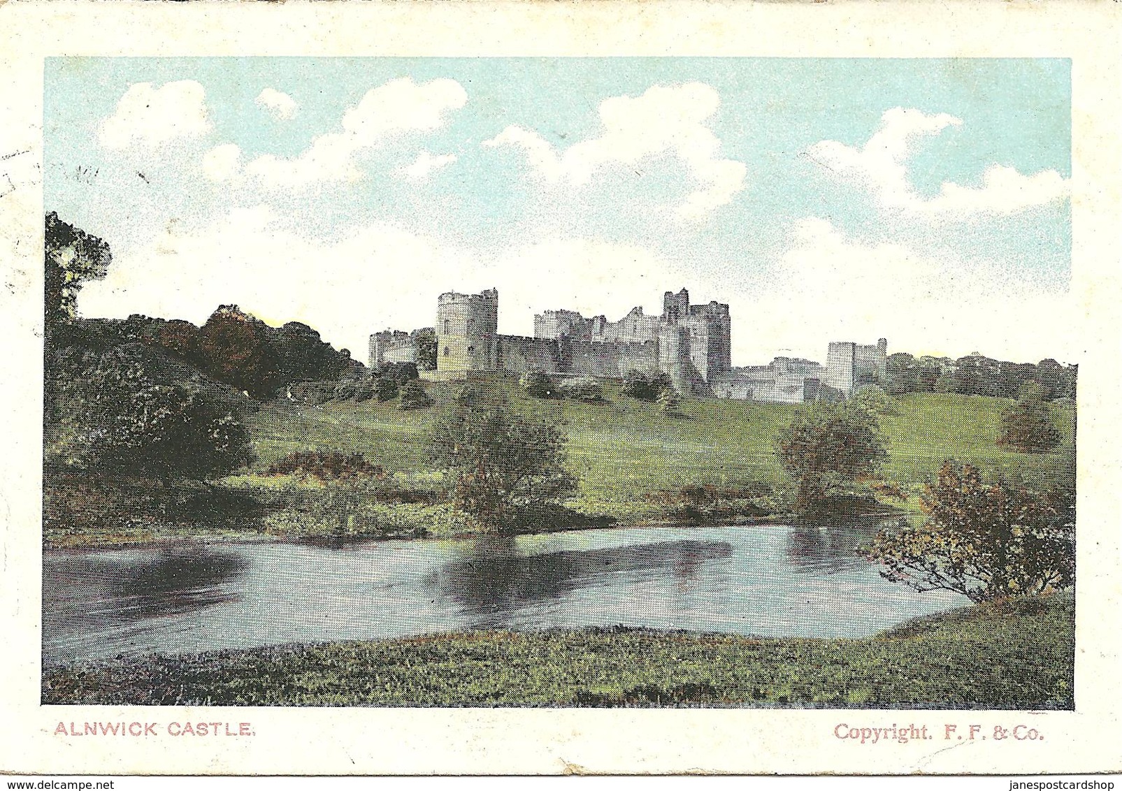 ALNWICK CASTLE - NORTHUMBERLAND WITH WALLSEND SKELETON POSTMARK 1907 - Other & Unclassified