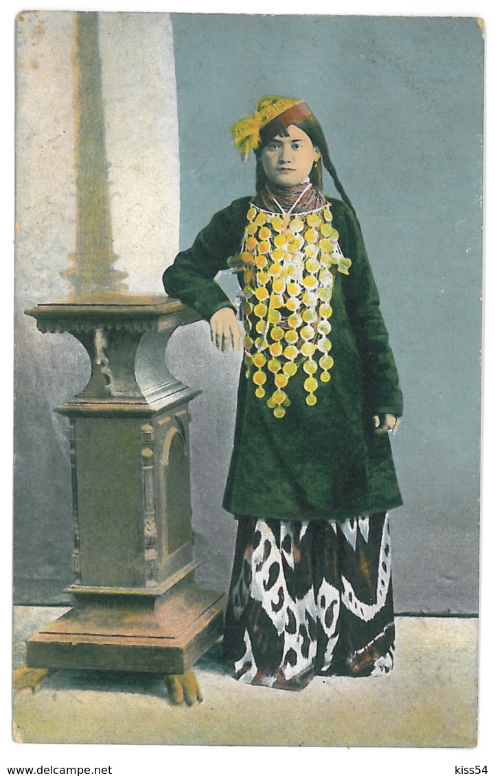 U 11 - 11924 TASHKENT, Uzbekistan, Ethnic Woman - Old Postcard - Used - 1916 - Ouzbékistan