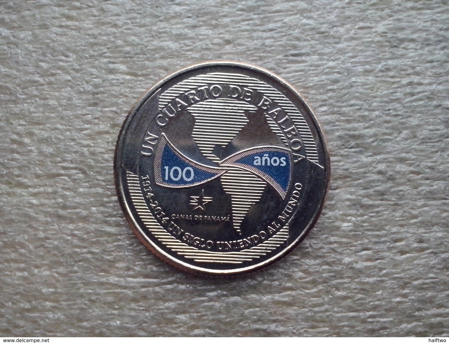 Panama  ¼ Balboa  2016 (Panama Canal 100 Year Anniversary) - Panamá