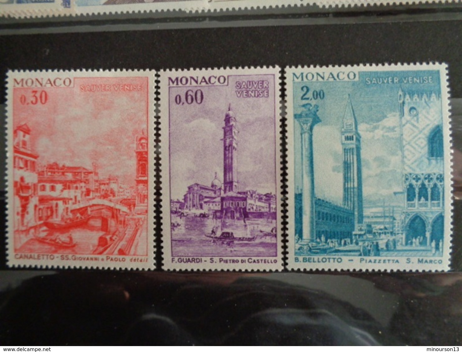 MONACO 1972 Y&T N° 887 à 889 ** - CAMPAGNE DE L'UNESCO POUR LA SAUVEGARDE DE VENISE - Unused Stamps