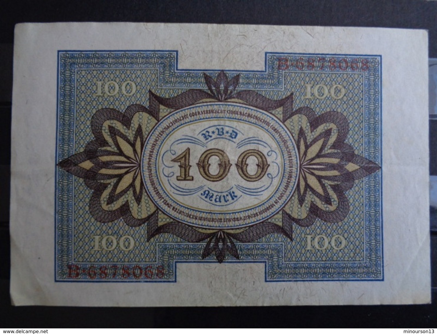 1920 - TRES BEAU BILLET DE 100 MARK - - 1000 Mark