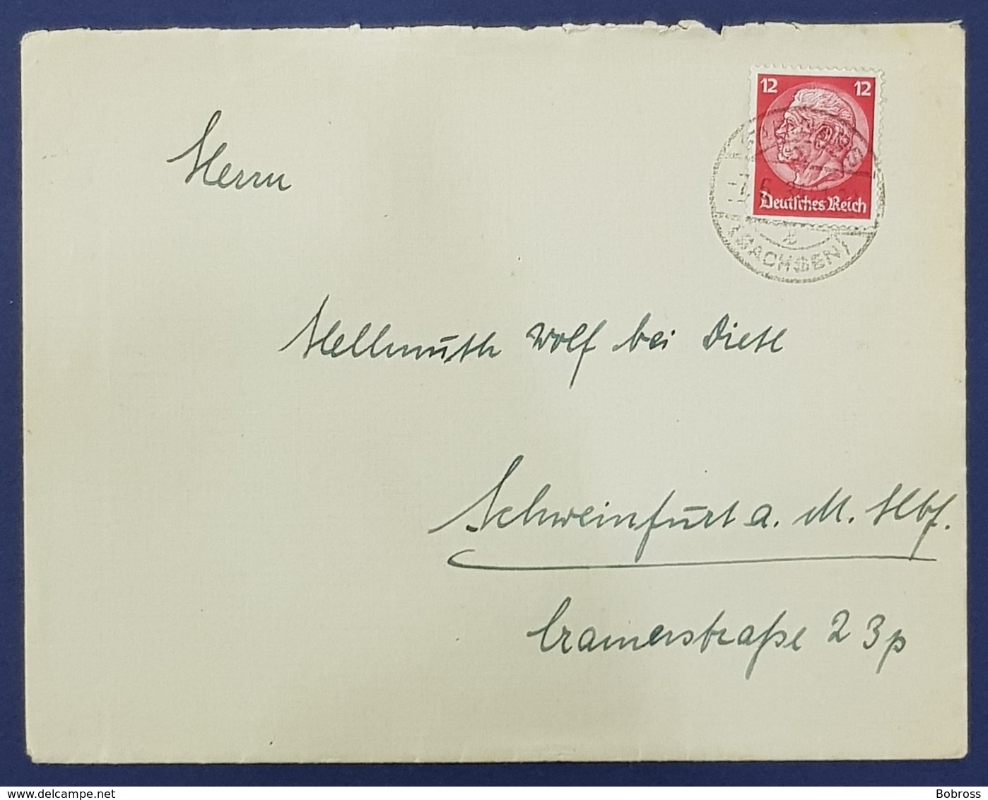 1934  Covers, Sachsen - Schweinfurt, Deutsches Reich, Allemagne, Germany - Sonstige & Ohne Zuordnung