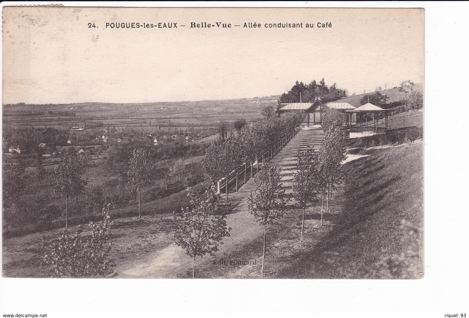 24 - POUGUES-LES-EAUX - Belle-Vue - Allée Conduisant Au Café - Pougues Les Eaux