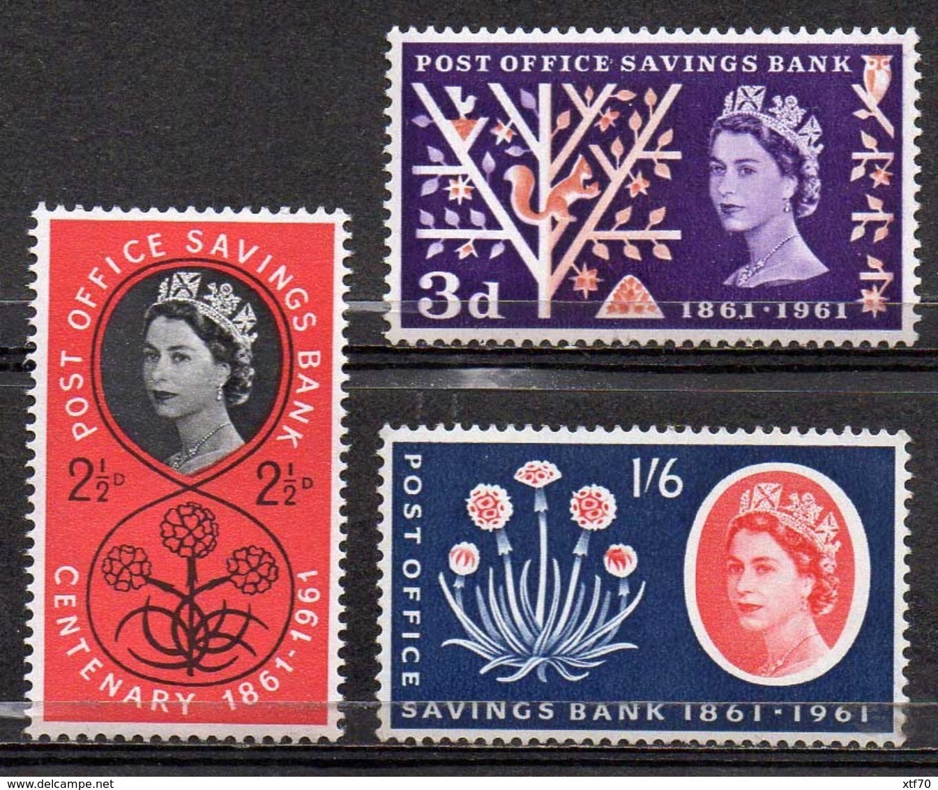 GREAT BRITAIN 1961 Post Office Savings Bank - Unused Stamps