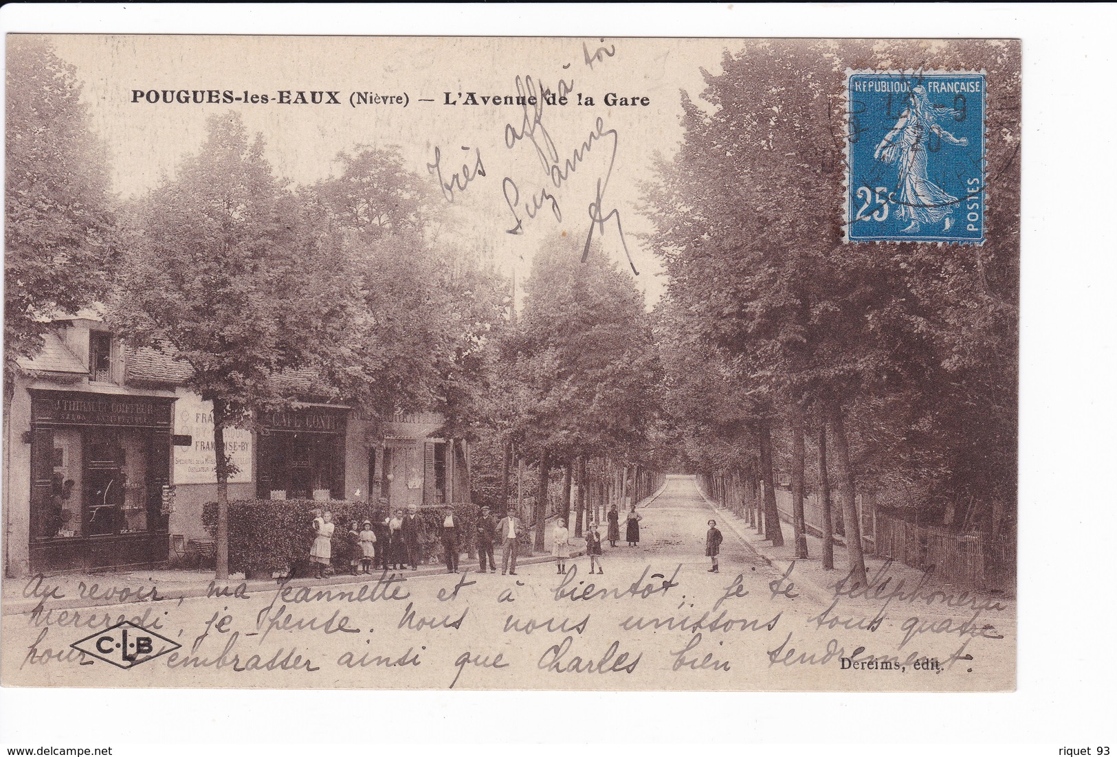 POUGUES-LES-EAUX - L'Avenue De La Gare - Pougues Les Eaux