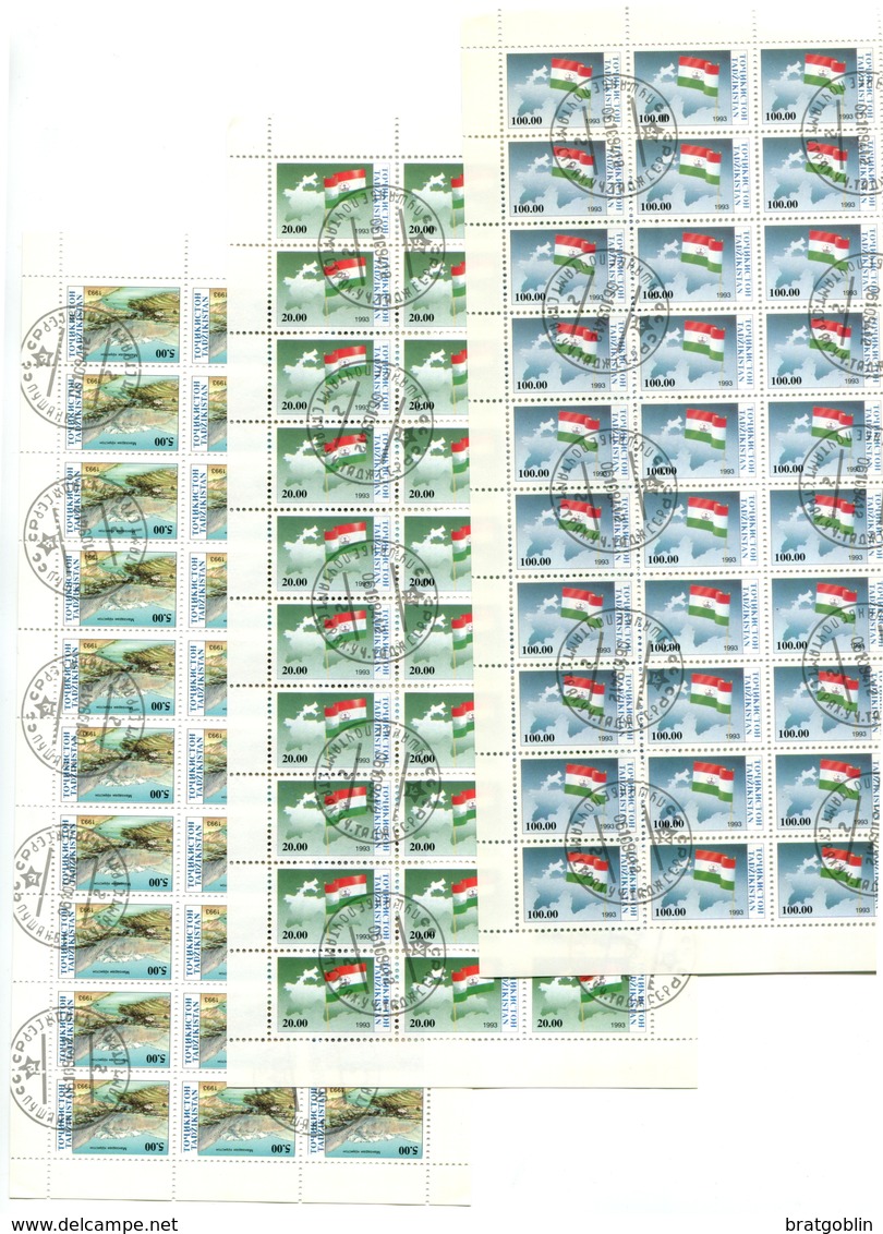 Tajikistan (1993) - Full Serie - Used 7 Shits - Tadjikistan