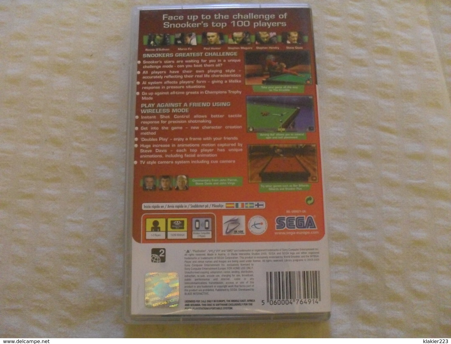 World Snooker Challenge 2005 / Sony PSP - PSP