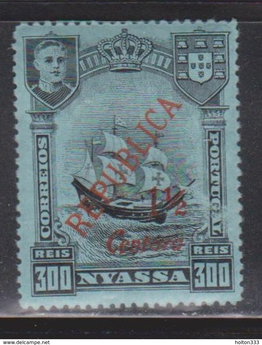 NYASSA Scott # 85 MH - Ship With REPUBLICA Overprint - Nyassa