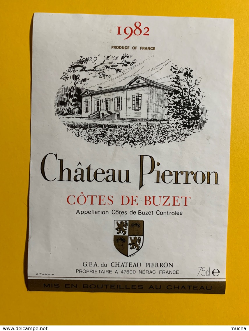 9717 - Château Pierron 1982 Côtes De Buzet - Autres & Non Classés