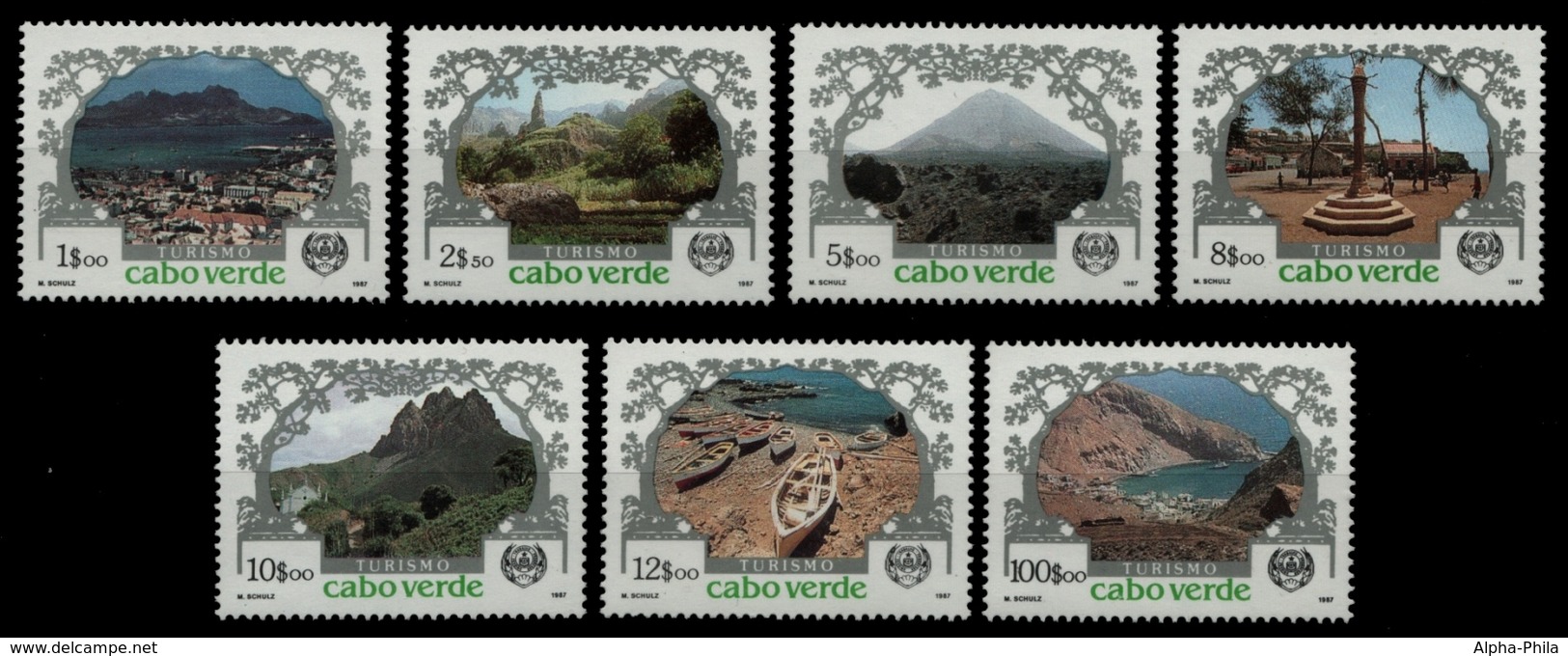 Kap Verde 1987 - Mi-Nr. 516-522 ** - MNH - Tourismus - Cap Vert