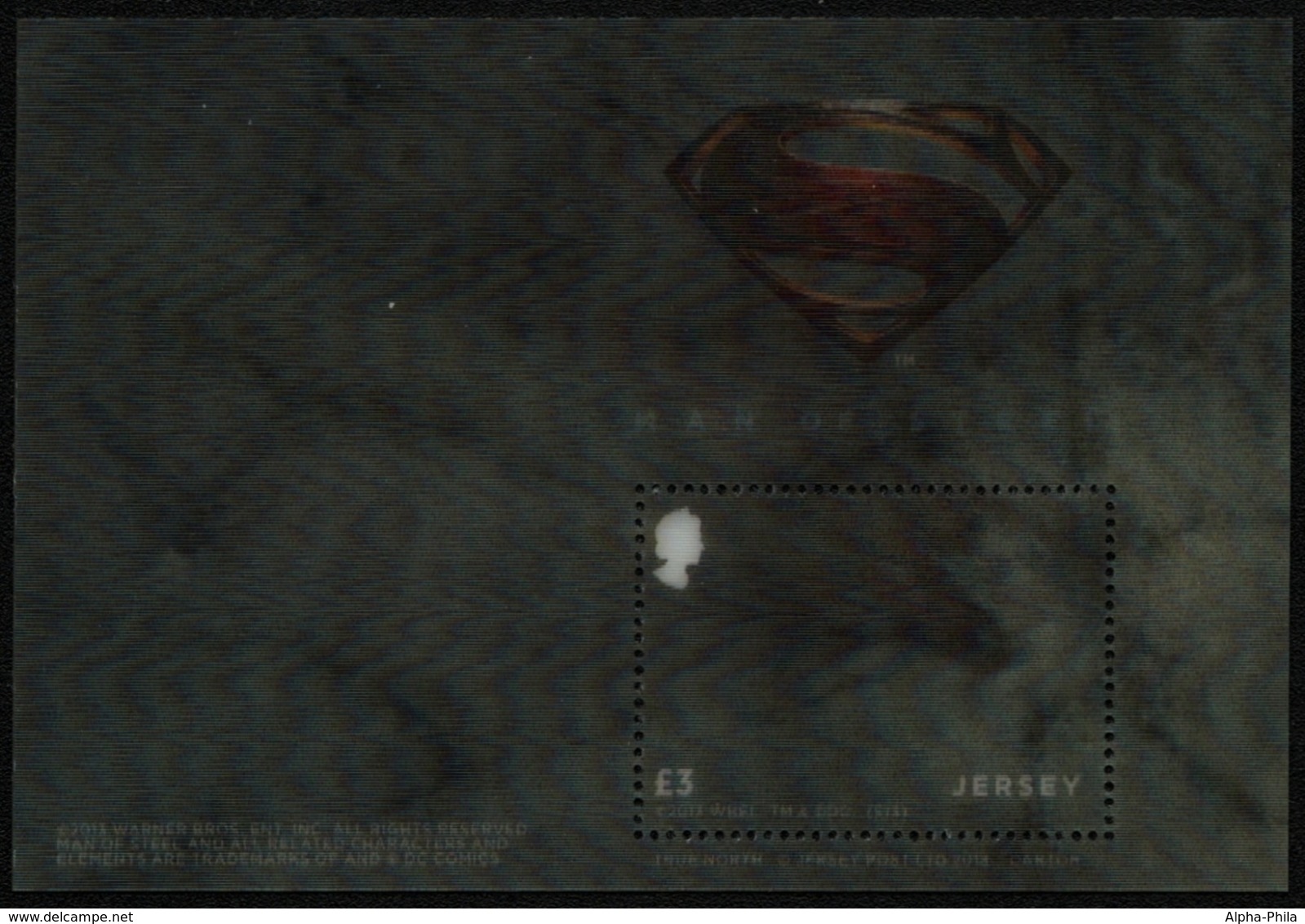 Jersey 2013 - Mi-Nr. Block 108 ** - MNH - "Man Of Steel" - Jersey