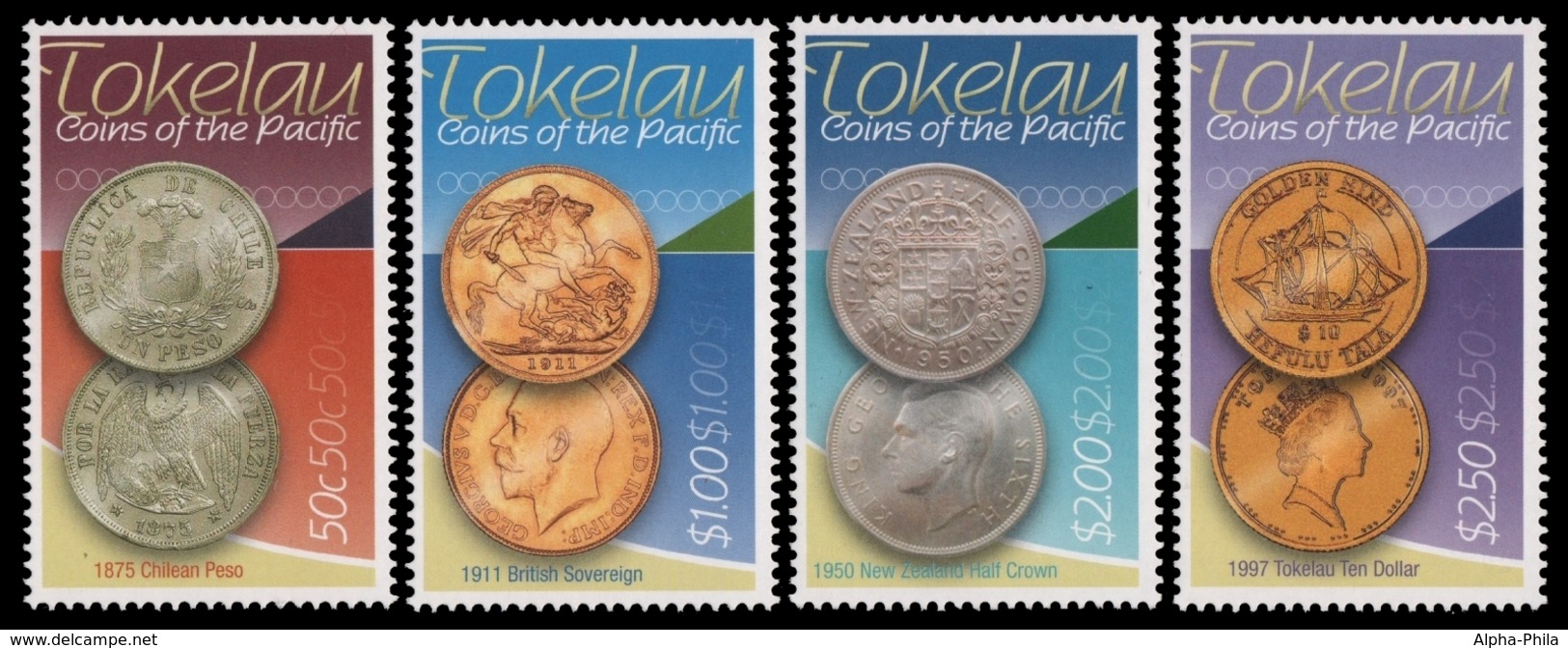 Tokelau 2009 - Mi-Nr. 394-397 ** - MNH - Münzen / Coins - Tokelau